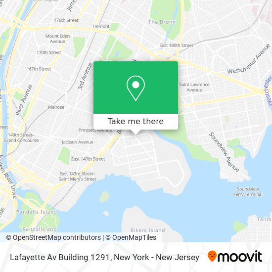 Mapa de Lafayette Av Building 1291