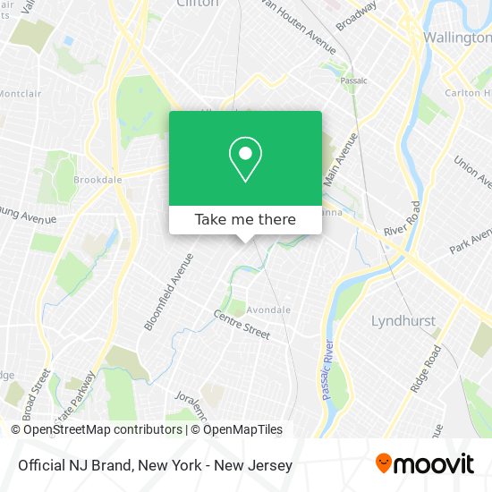 Mapa de Official NJ Brand