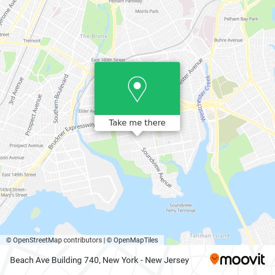 Mapa de Beach Ave Building 740