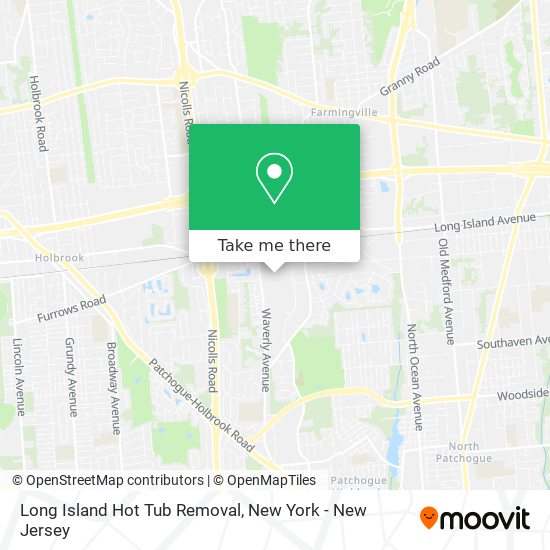 Long Island Hot Tub Removal map