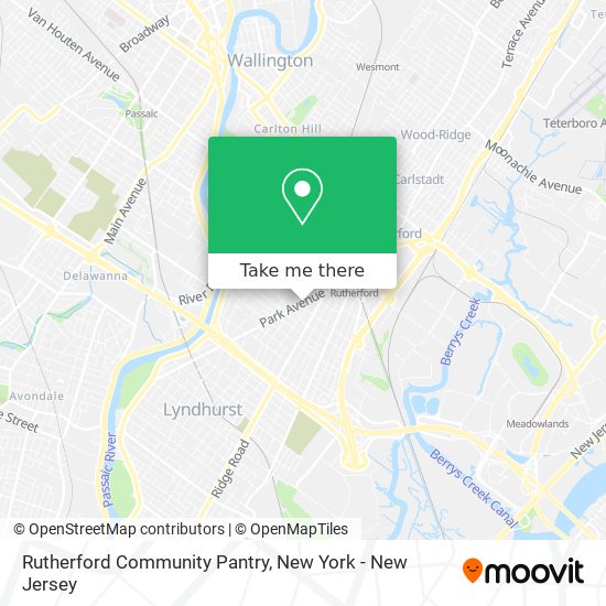 Rutherford Community Pantry map
