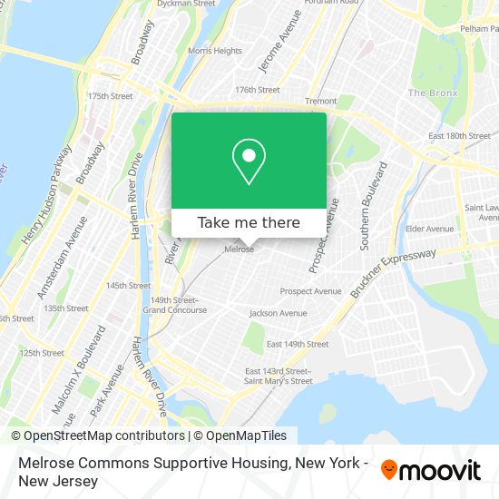 Melrose Commons Supportive Housing map