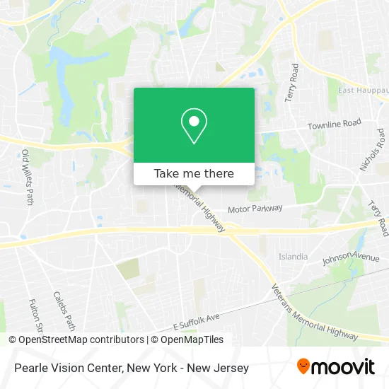 Pearle Vision Center map