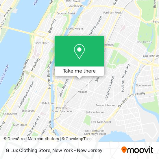 Mapa de G Lux Clothing Store