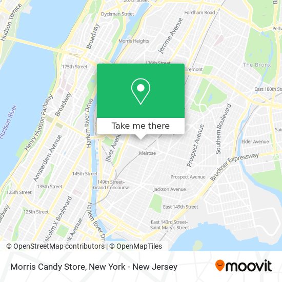 Morris Candy Store map