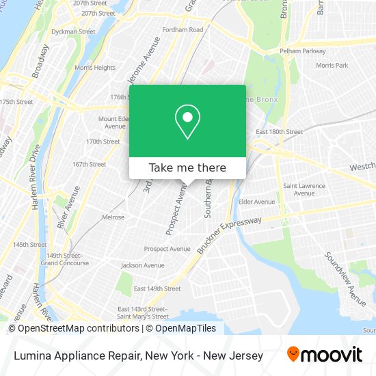 Lumina Appliance Repair map