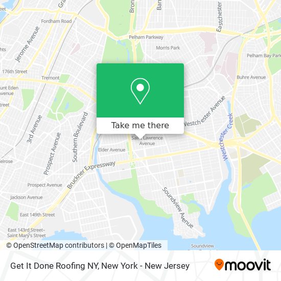 Get It Done Roofing NY map
