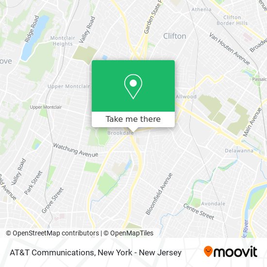 AT&T Communications map