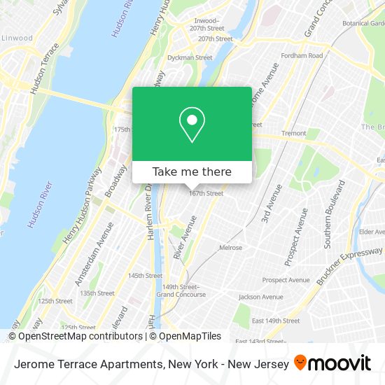 Mapa de Jerome Terrace Apartments