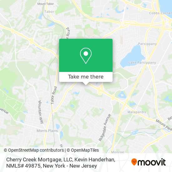 Cherry Creek Mortgage, LLC, Kevin Handerhan, NMLS# 49875 map