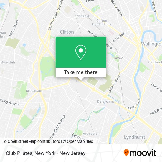 Club Pilates map