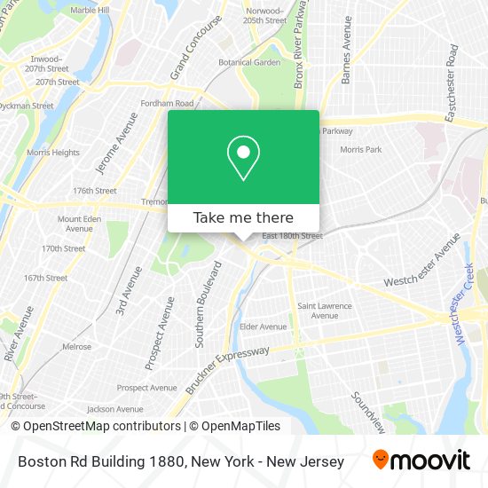 Mapa de Boston Rd Building 1880