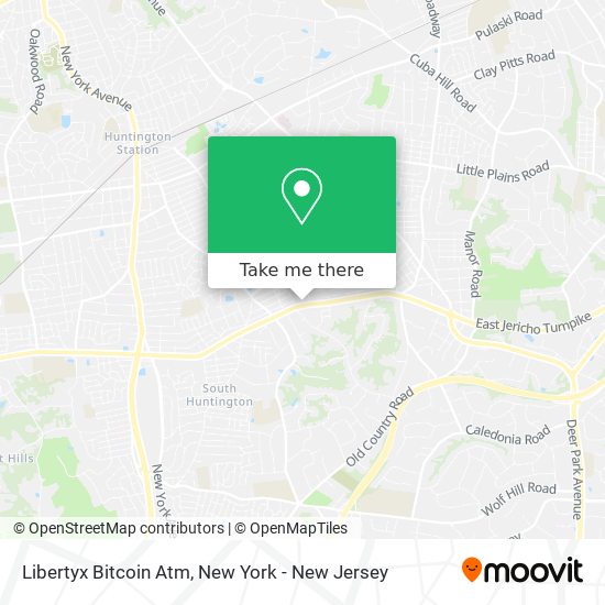 Mapa de Libertyx Bitcoin Atm