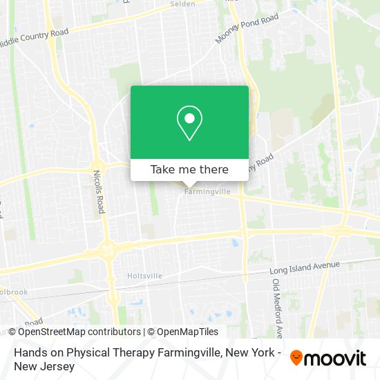 Hands on Physical Therapy Farmingville map