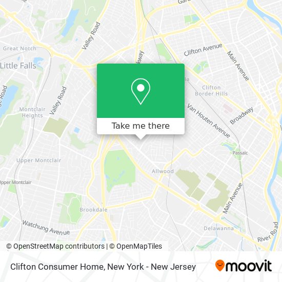 Clifton Consumer Home map