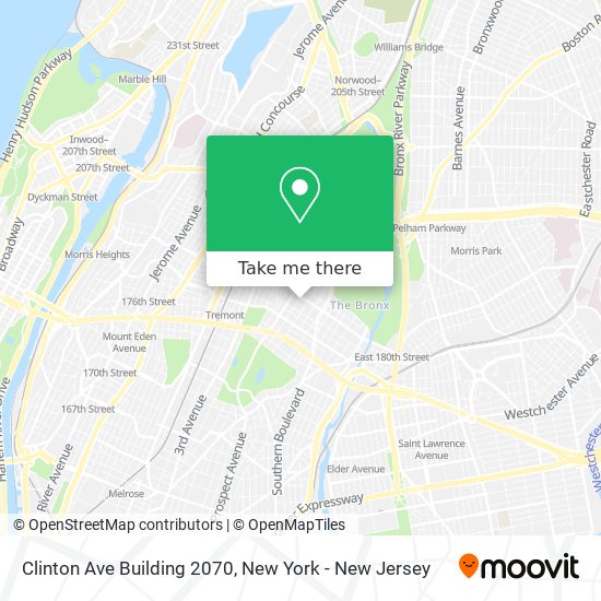 Mapa de Clinton Ave Building 2070