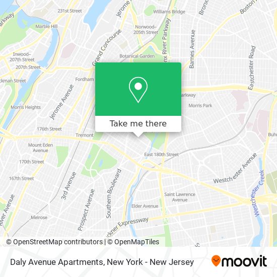 Daly Avenue Apartments map