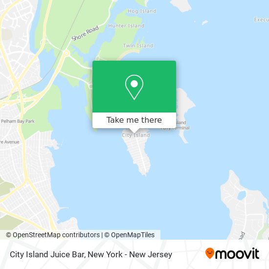 City Island Juice Bar map