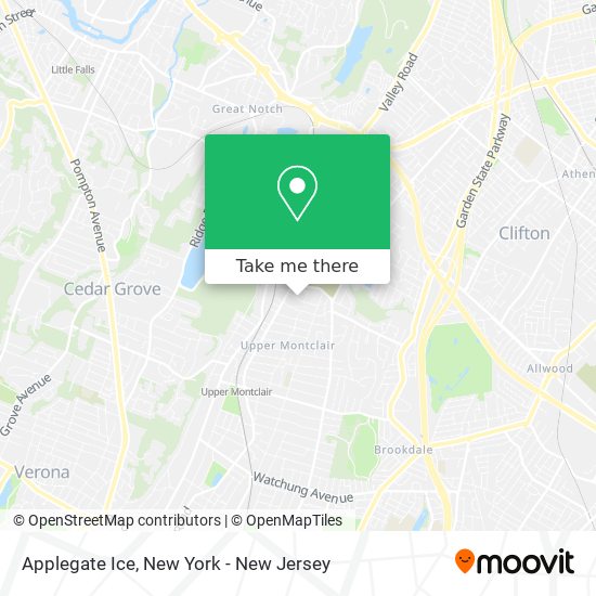 Mapa de Applegate Ice