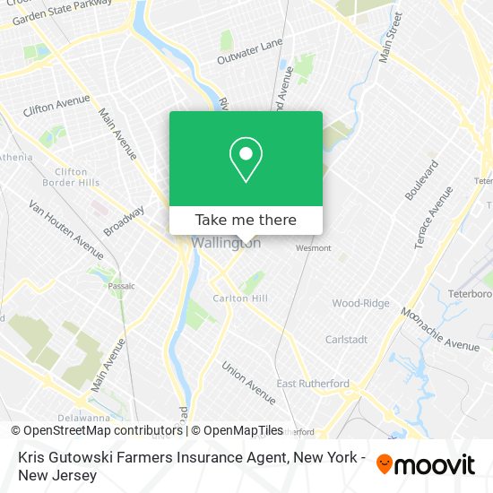 Kris Gutowski Farmers Insurance Agent map