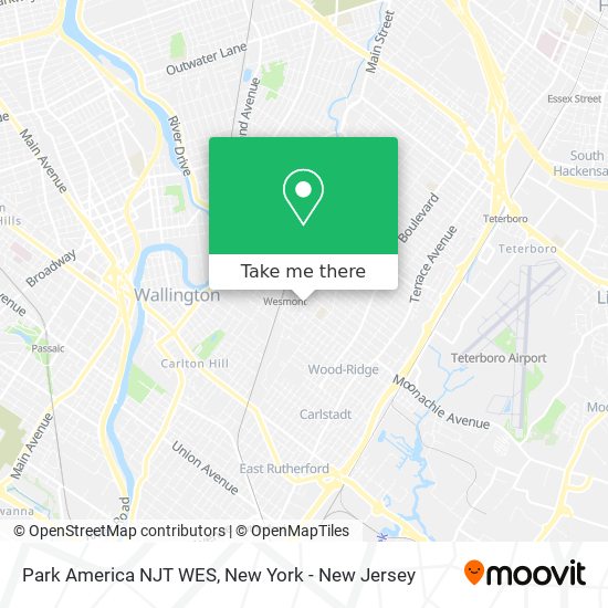 Park America NJT WES map