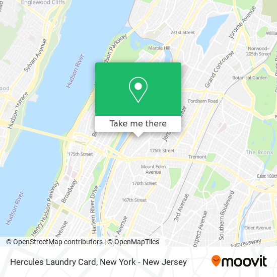 Hercules Laundry Card map