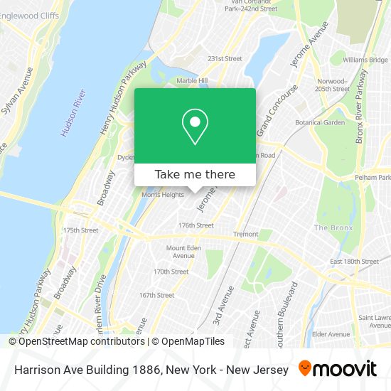 Mapa de Harrison Ave Building 1886