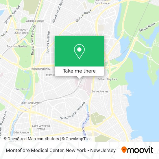 Montefiore Medical Center map