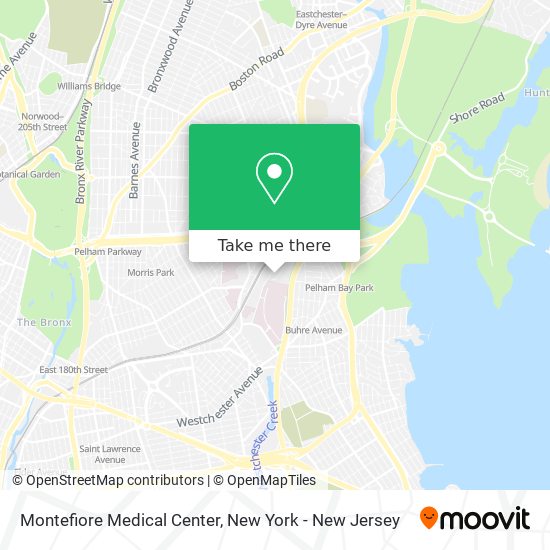 Mapa de Montefiore Medical Center