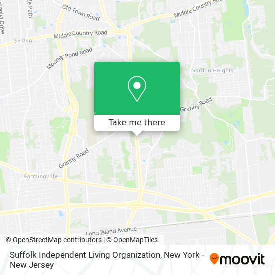 Mapa de Suffolk Independent Living Organization