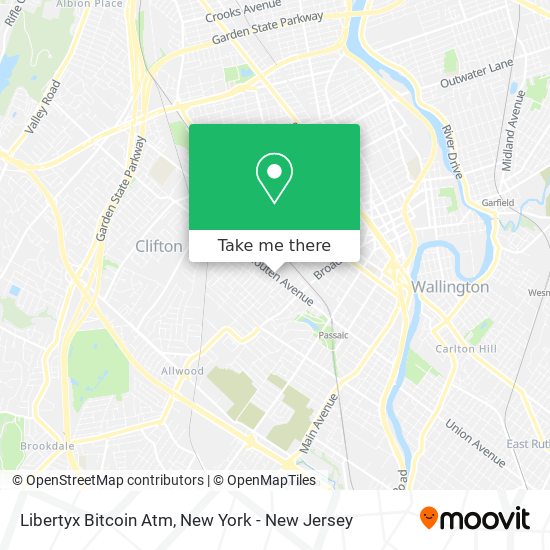 Mapa de Libertyx Bitcoin Atm