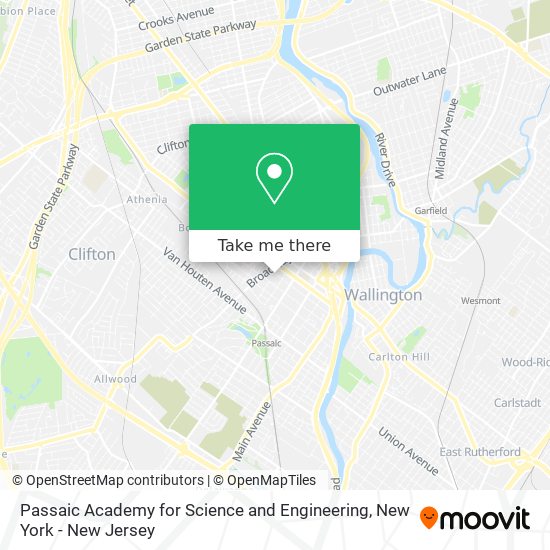 Mapa de Passaic Academy for Science and Engineering