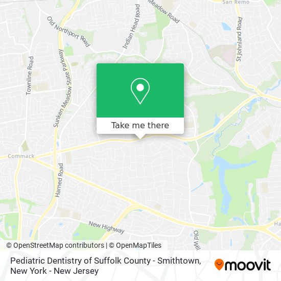 Mapa de Pediatric Dentistry of Suffolk County - Smithtown