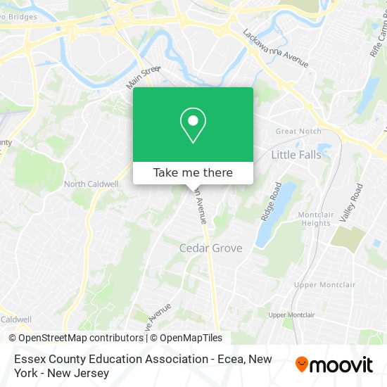 Mapa de Essex County Education Association - Ecea