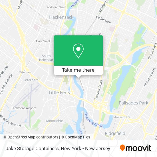 Mapa de Jake Storage Containers