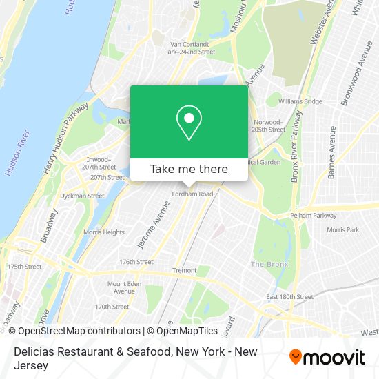 Mapa de Delicias Restaurant & Seafood
