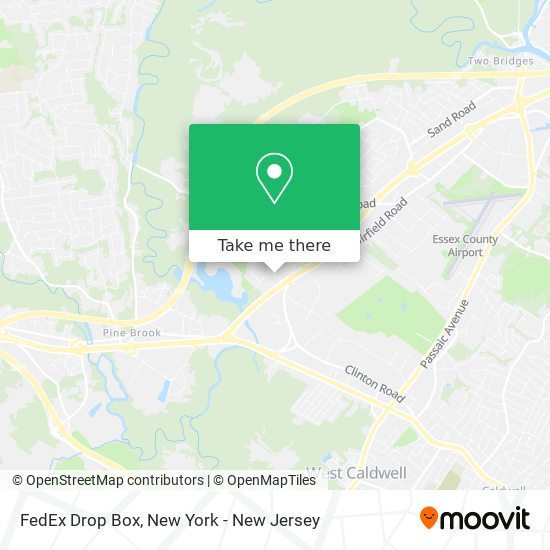 FedEx Drop Box map