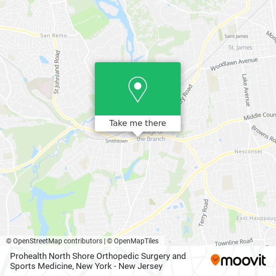 Prohealth North Shore Orthopedic Surgery and Sports Medicine map