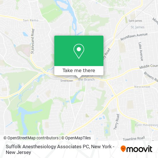 Mapa de Suffolk Anesthesiology Associates PC