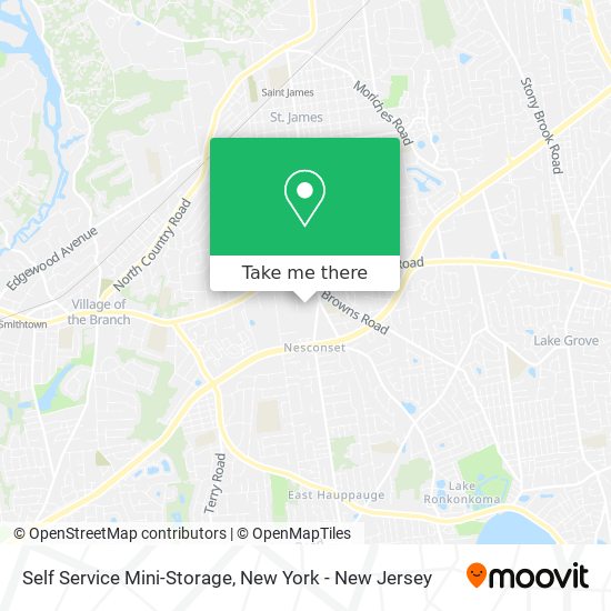 Self Service Mini-Storage map