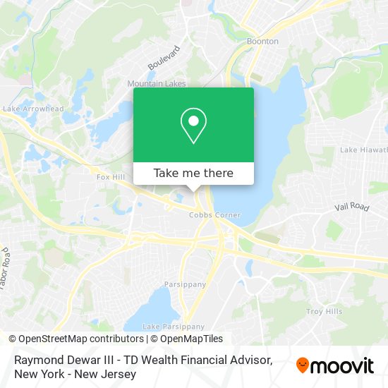 Raymond Dewar III - TD Wealth Financial Advisor map