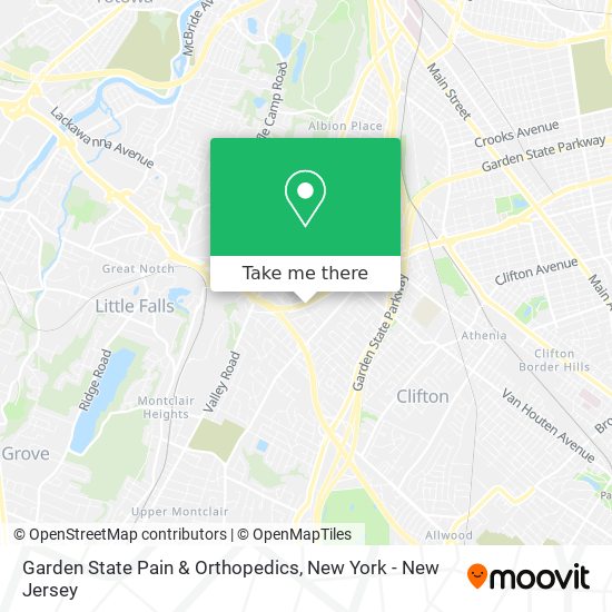 Garden State Pain & Orthopedics map