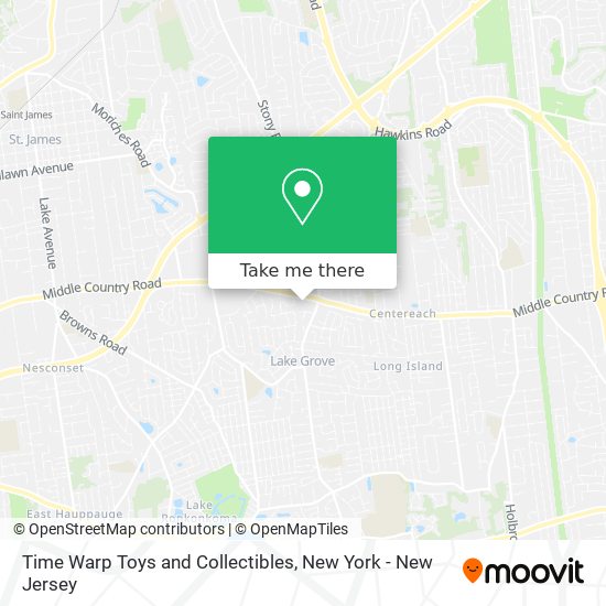 Time Warp Toys and Collectibles map