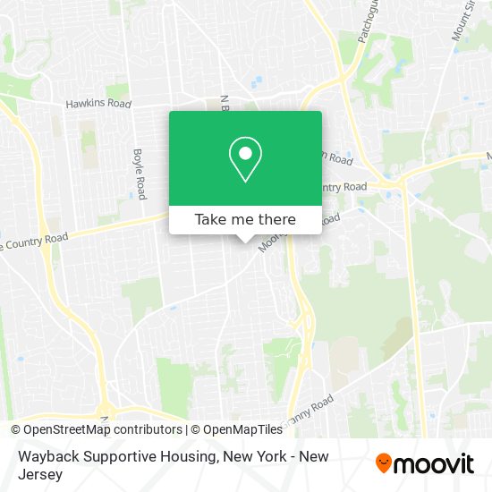 Mapa de Wayback Supportive Housing