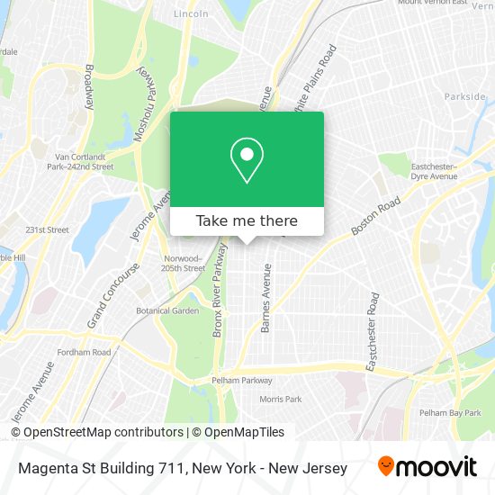 Magenta St Building 711 map