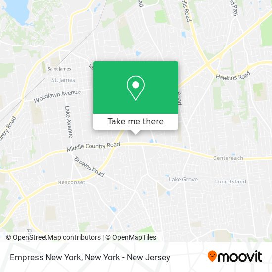 Empress New York map