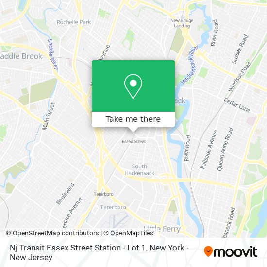 Nj Transit Essex Street Station - Lot 1 map