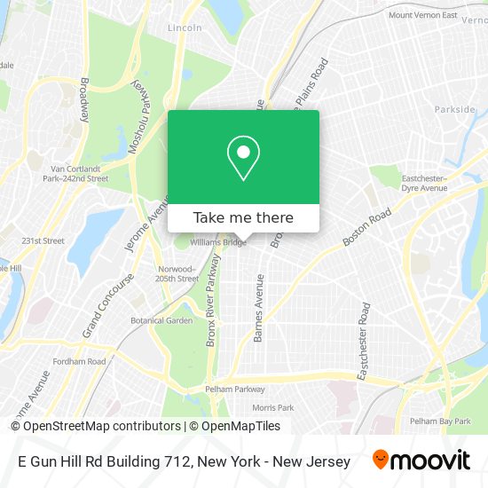 Mapa de E Gun Hill Rd Building 712