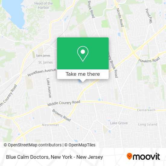 Blue Calm Doctors map