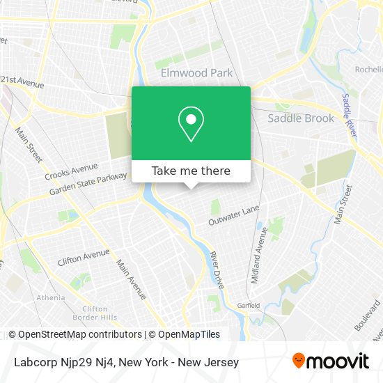 Labcorp Njp29 Nj4 map